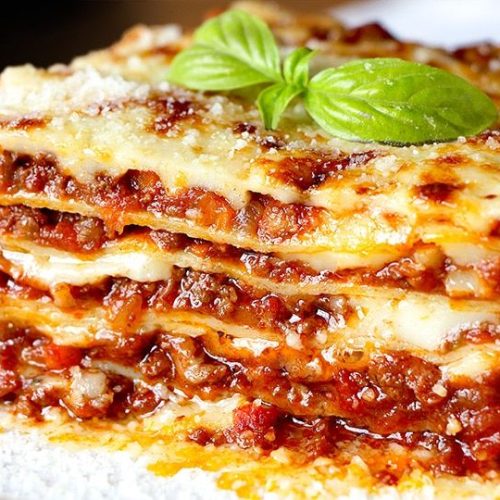 Lasaña boloñesa