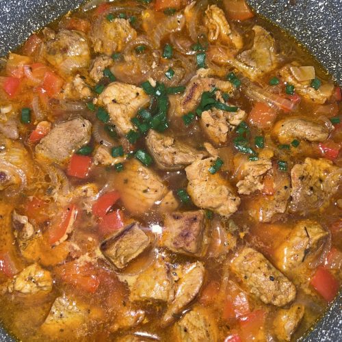Fricasé de cerdo